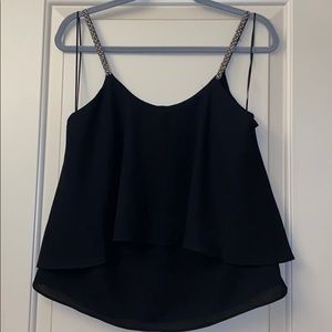 Love Mark Black Tank Top Medium